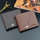 New style men's wallet - short style money holder for men, youth fashionable patterned horizontal soft leather wallet with multiple card slots, large capacity, wallet.