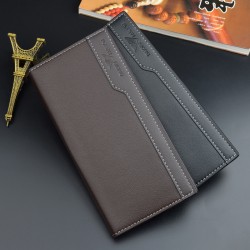 New style men's wallet - short style money holder for men, fashionable casual lotus pattern soft leather wallet with multiple card slots, large capacity, small purse.