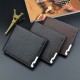 New style men's purse - short length, money clip, young man, fashionable multi-card slot large capacity horizontal style thin soft leather bag, business suit bag