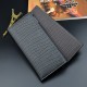 New style men's purse - long length, multi-card slot, thin soft leather bag with horizontal print, multi-card slot card bag, fashionable patchwork casual thin soft leather bag
