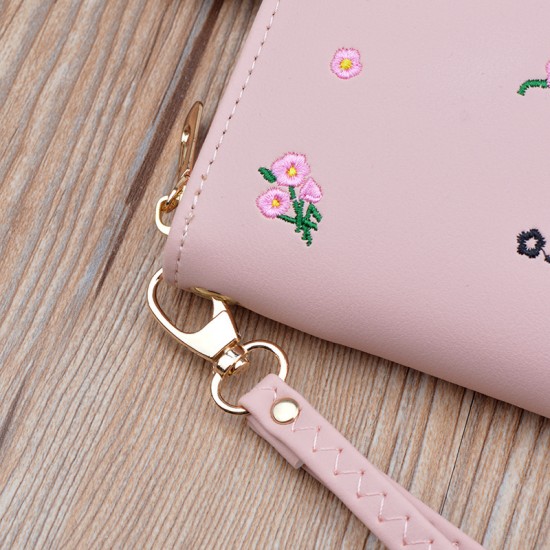 Men's wallet - long style money clip, casual and business style, multi-card slot, thin style for young men, litchi-patterned horizontal style soft leather case, suit bag.