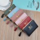 New women's wallet - short style wallet, multi-card slot women's student, Japanese style fashionable mini small leather wallet with zipper, zero wallet