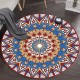 Cross-border ethnic-style round carpet mat, mandala print, non-slip mat for hanging basket, crystal velvet for one-piece dropshipping. Cross-border ethnic-style round carpet mat, mandala print, non-slip mat for hanging basket, crystal velvet for one-piece dropshipping.
