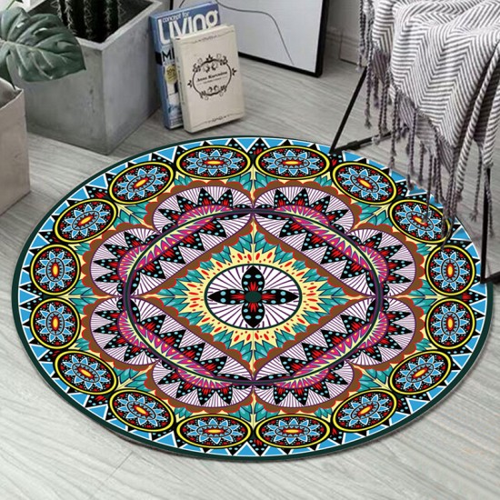 Cross-border ethnic-style round carpet mat, mandala print, non-slip mat for hanging basket, crystal velvet for one-piece dropshipping. Cross-border ethnic-style round carpet mat, mandala print, non-slip mat for hanging basket, crystal velvet for one-piece dropshipping.