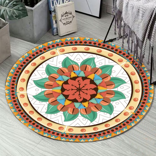 Cross-border ethnic-style round carpet mat, mandala print, non-slip mat for hanging basket, crystal velvet for one-piece dropshipping. Cross-border ethnic-style round carpet mat, mandala print, non-slip mat for hanging basket, crystal velvet for one-piece dropshipping.