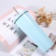 Wow Custom Factory Stainless Steel Straw Cup, Creative Car Thermos, Double-Walled Vacuum Coffee Cup Wholesale