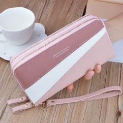 New men's wallet - short style money clip, fashionable and European style multi-card slot, thin style for young men, litchi-patterned horizontal style soft leather case.
