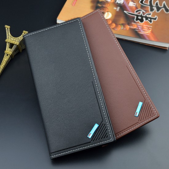 New style men's wallet - short style fashionable thin money holder with multiple card slots, cross pattern wallet, soft leather wallet, horizontal style, business soft leather wallet.