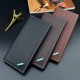 New style men's wallet - short style fashionable thin money holder with multiple card slots, cross pattern wallet, soft leather wallet, horizontal style, business soft leather wallet.