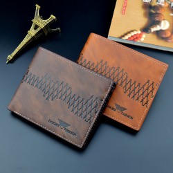 New style women's purse - short length, money clip, female student, fashionable lettering print mini small leather bag with hanging loop, detachable zipper zero wallet
