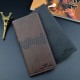 New men's wallet - long style men's purse - men's vertical style fashionable casual soft leather bag - multi-card slots - large capacity - suit bag
