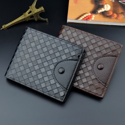 New style men's purse - long length, multi-card slot, thin soft leather bag with horizontal print, business casual soft leather bag