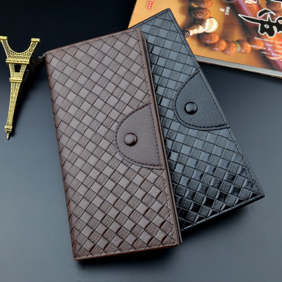 New style wallet for men - short style money holder for men, Korean style multi-card slot vintage crocodile pattern fashionable horizontal soft leather wallet.