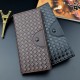 New style wallet for men - short style money holder for men, Korean style multi-card slot vintage crocodile pattern fashionable horizontal soft leather wallet.