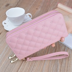 New hand-held wallet - women's short style money clip, fashionable and Korean style, large capacity folding soft leather case, mini small wallet.