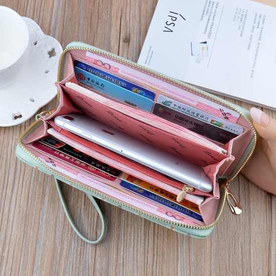 New men's wallet - short style wallet, multi-card slot men's youth fashionable multi-card large capacity horizontal thin business soft leather wallet