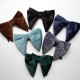 Velvet Bow Ties for Women: Plush Velvet Fashionable Large Horn Bow Ties for Women (Wholesale) Velvet Bow Ties for Women: Plush Velvet Fashionable Large Horn Bow Ties for Women (Wholesale)