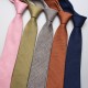 Factory direct supply, fashionable British-style jacquard imitation linen solid color tie, men's casual business tie.