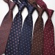 8cm business formal ties, men's polyester jacquard business retro ties, available from manufacturers and wholesale in multiple colors.