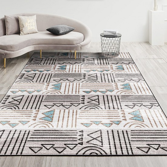 Modern minimalist home living room coffee table mat, office bedroom bedside rug, entryway doormat