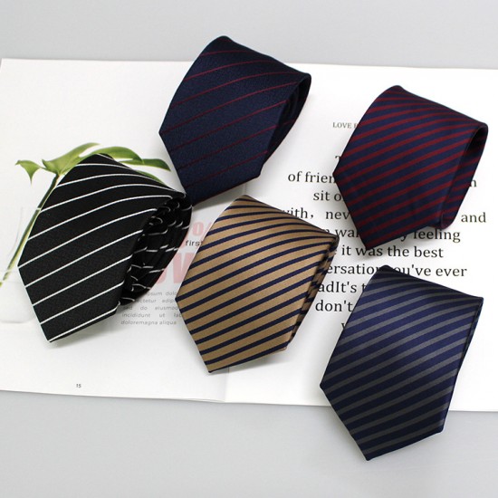 Men's jacquard polyester business tie manufacturers, ready-to-stock wholesale, classic trendy floral striped ties.