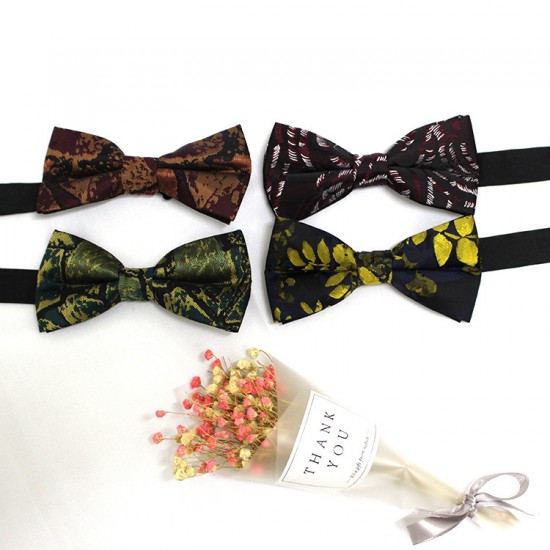 Shengzhou manufacturers supply men's bow ties with animal and floral designs for business and fashionable formal shirts and suit accessories, wholesale bow ties