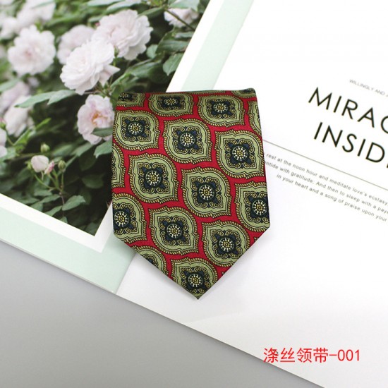 2023 new 9cm printed men's ties, factory in stock, business casual and fashionable British-style suit ties
