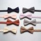 2025 Shengzhou factory direct supply of trendy solid-color Korean velvet bow ties, men's evening wedding shirt bow ties.