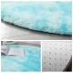 Circular gradient tie-dye carpets, living room sofa mats, and long-haired silk solid color rugs for bedroom beds