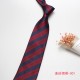 Shengzhou factory direct supply of trendy 8cm red striped hand-tied ties for business formal wear and casual work wear.