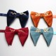 New autumn and winter styles for groomsmen and groomsmen wedding photo shoots, personalized large velvet ox-horn-embellished "happiness" bow ties, wholesale.
