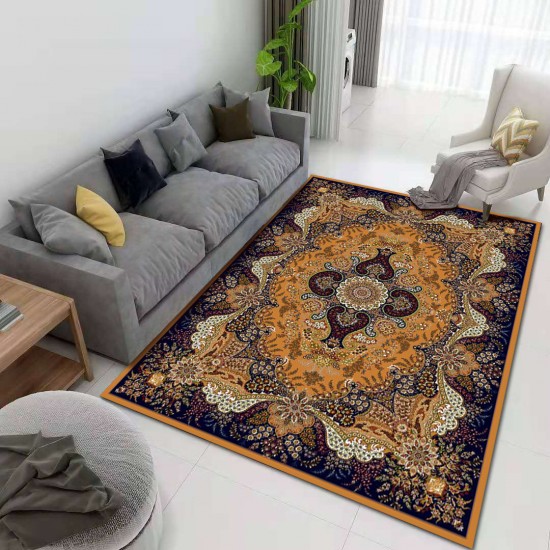 Bohemian vintage carpet, living room coffee table mat, bedroom bedside mat, hotel sofa blanket, doormat