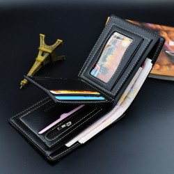 New style men's wallet - long style money holder for men, multi-card slot, thin style, fashionable printed pattern leather wallet, large capacity, cross style soft leather wallet for suit.