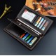 New women's wallet - long style double zipper hand-held bag, fashionable and crocodile-patterned large capacity mother's double-layer hand-held bag.