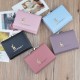 New women's wallet - long style soft leather case, fashionable and printed double zipper, large capacity double-layer money clip, mobile phone bag.