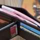 New style wallet - long length, double zipper handbag, fashionable lychee pattern soft leather large capacity double-layer purse, mobile phone bag