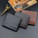 New wallet - short style men's driver's license thin wallet, 30% off horizontal style business casual lotus pattern retro soft leather wallet