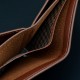 New wallet - short style men's driver's license thin wallet, 30% off horizontal style business casual lotus pattern retro soft leather wallet