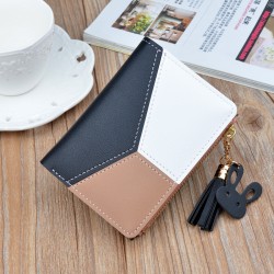Handbag for women - long style zipper handbag with strap, soft leather wallet, fashionable patchwork handbag for mother, multi-card bag for card holder New men's wallet - long style men's purse - men's vertical style fashionable casual soft leather bag - 
