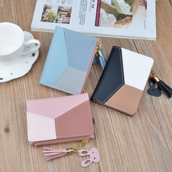 Handbag for women - long style zipper handbag with strap, soft leather wallet, fashionable patchwork handbag for mother, multi-card bag for card holder New men's wallet - long style men's purse - men's vertical style fashionable casual soft leather bag - 