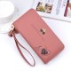 Short length wallet for men - detachable zipper, fashionable patchwork color clash soft leather bag with multi-card slot, large capacity cash clip, suit bag