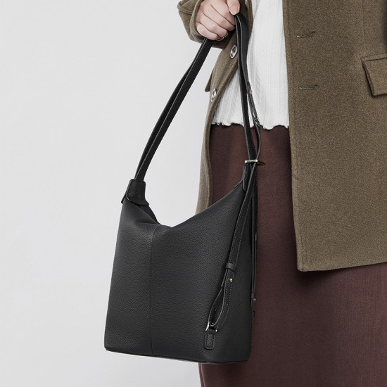 Spring/Summer New Moon Baguette Bags, Genuine Leather Handbags, Luxury Single-Shoulder and Crossbody Bags for Women