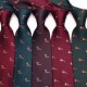 New retro animal pattern men's ties, 8cm polyester silk yarn-dyed, cut-out, hand-tied ties, wholesale