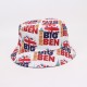 European and American style Union Jack bucket hat, reversible sun visor, personalized young couple's bucket hat for women