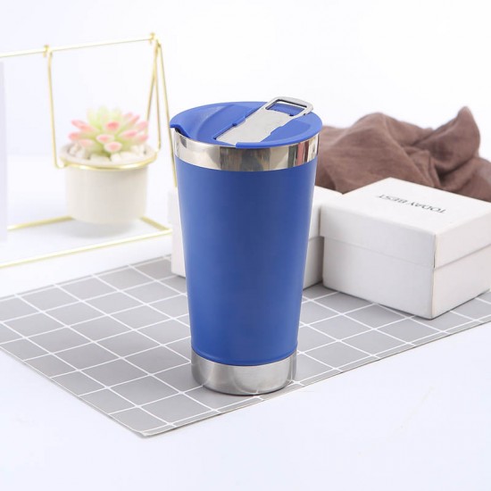 American 304 Stainless Steel 20oz Double-Walled Insulated Ice Cup with Bottle Opener for Beer