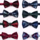 2025, in stock, colorful bow tie, men's vintage double-layer bow tie Groom's groomsmen's wedding bow tie wholesaler