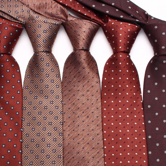 Lei'er new brown tie, 8cm men's business fashion polyester hand-tied tie in multiple colors. Lei'er new brown tie, 8cm men's business fashion polyester hand-tied tie in multiple colors.