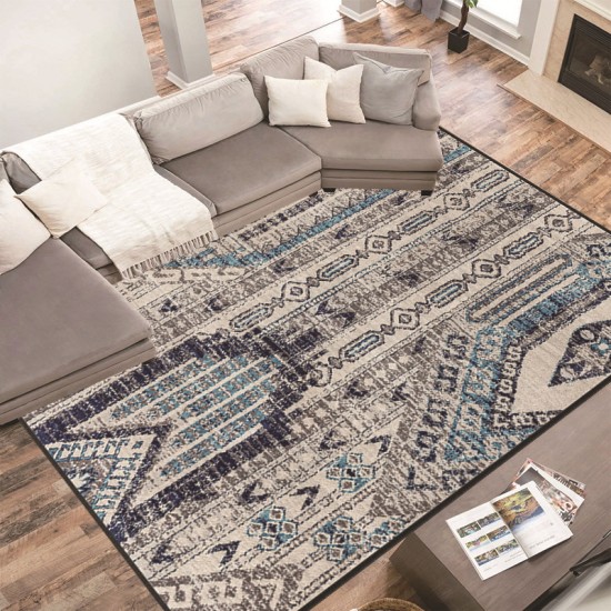 TEMU cross-border Nordic Persian printed carpets for living room decoration, non-slip, stain-resistant sofa and coffee table blankets.