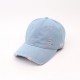 Spring and summer denim distressed and ripped baseball hats, versatile casual curved brim baseball hats, 1999 letter embroidered baseball caps