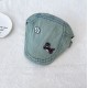 Korean Vintage Washed Denim Forward Hat with Cat Style Summer Multi-functional Big Head Wrap to Make Face Look Smaller Beret for Thieves Hat Korean Vintage Washed Denim Forward Hat with Cat Style Summer Multi-functional Big Head Wrap to Make Face Look Smaller Beret for Thieves Hat